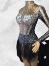 Black Rhinestone Leotard