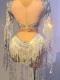 Sliver Fringed Sequin Leotard