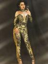 Black & Gold Drag Bodysuit