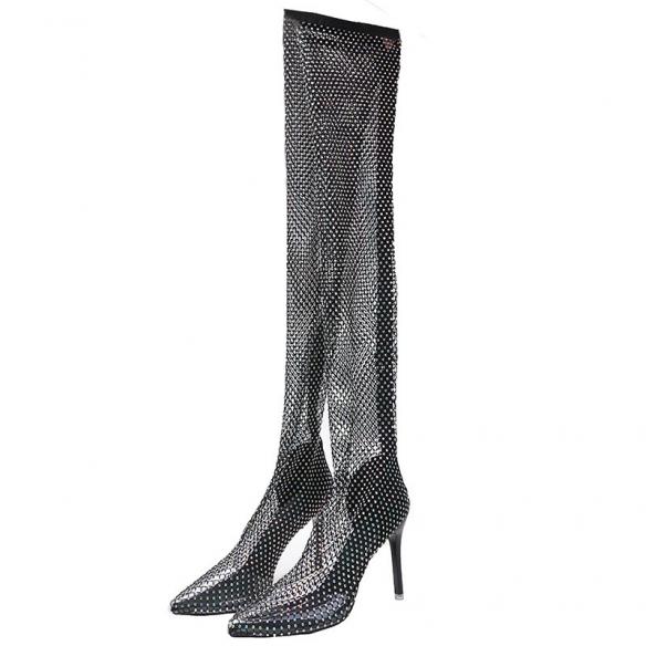 Hollow Out Chain High Heel