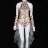 Beautiful Sequin Leotard Diva Showgirl Drag Queen Cabaret Show Dancer