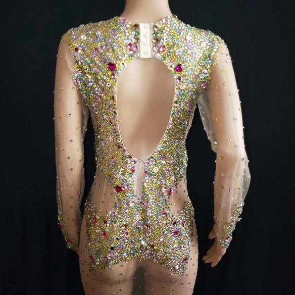 Green Transparent Fishtail Dress