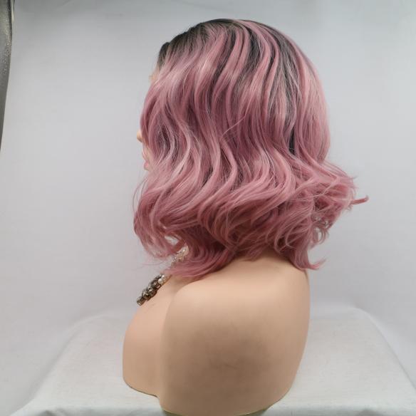 Human Hair Full Lace Wig Curly Ash Brown