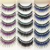 Multi- color Rhinestone False Lashes