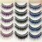 Multi- color Rhinestone False Lashes