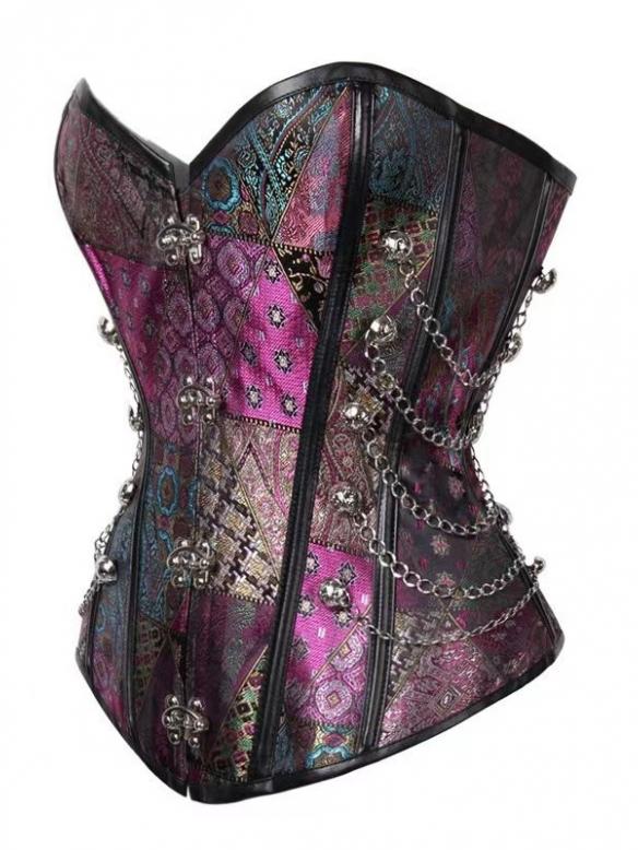 Purple punk corset