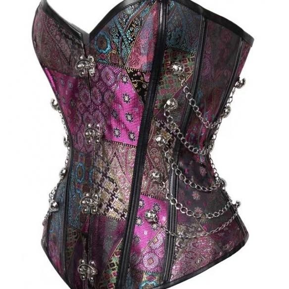 Purple punk corset