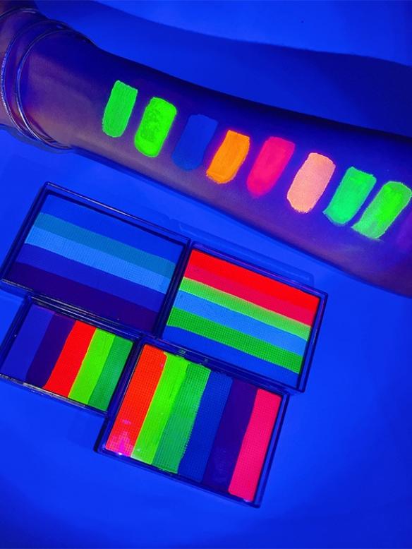 Fluorescence Face Paint Rainbow Color