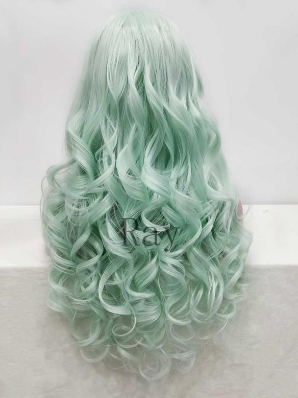 Human Hair Full Lace Wig Curly Ash Brown