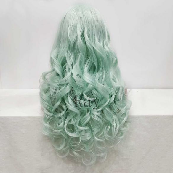 Human Hair Full Lace Wig Curly Ash Brown