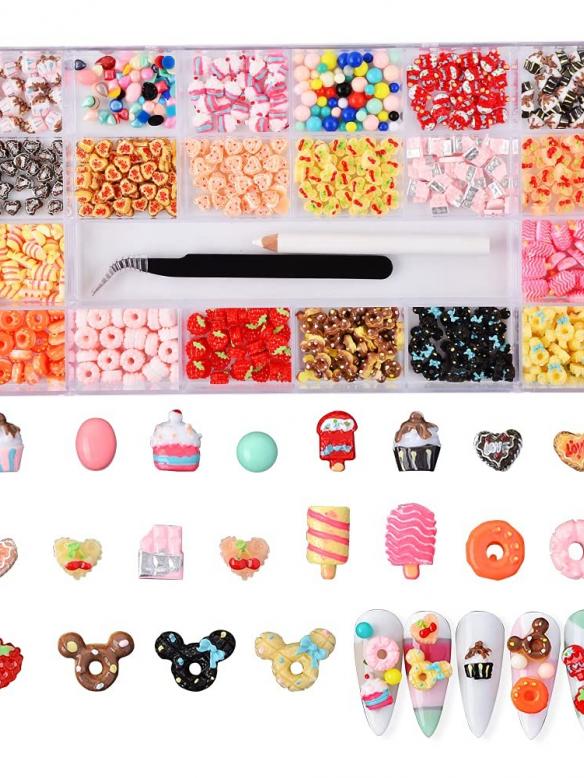 400pcs Nail Art Candy Shape