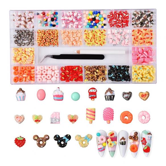 400pcs Nail Art Candy Shape