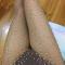 Grid Rhinestone Stockings