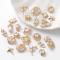 22 pcs 3D luxury transparent shiny nail decorations