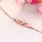 Rose Gold Stainless Steel Lesbian Pride Bracelet