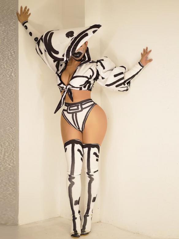 Black & White Graffiti Suits