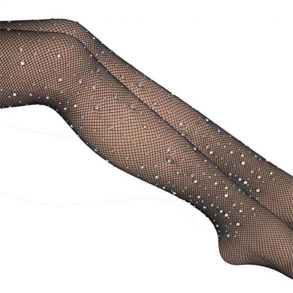 Sexy Rhinestones Fishnet Stockings