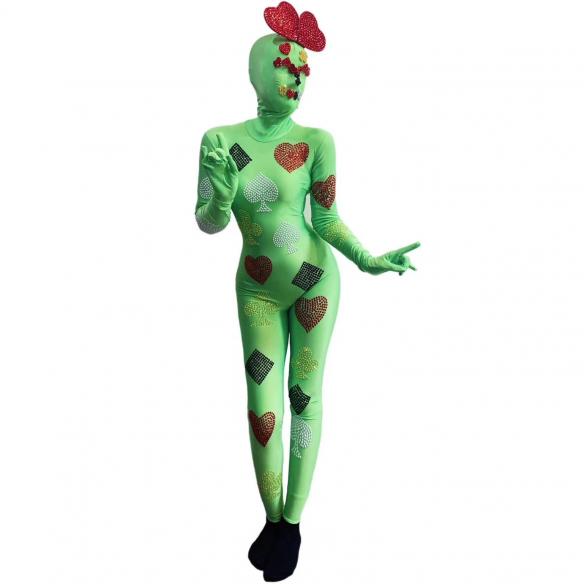 Green Cards Bodysuit