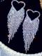 Heart-shaped Diamond Earring