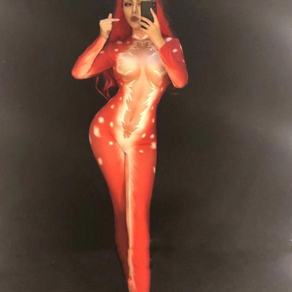Two Color Christmas Bodysuit