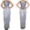 Silver Sequins Long Tassels Dress