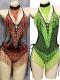 Red & Green Sequin Leotard (include necklace)