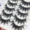 Silver Rhinestone Black Sharp False Lashes