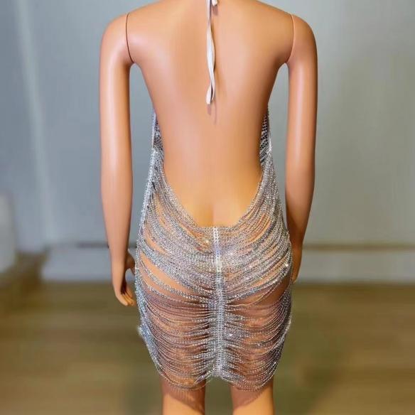 Rhinestone  body chain