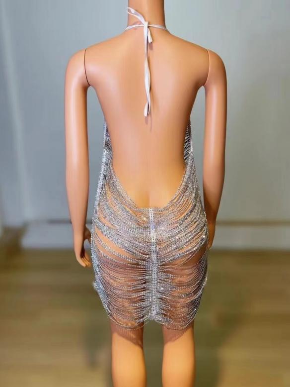 Rhinestone  body chain