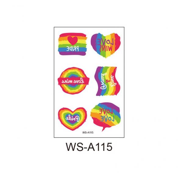 10 Pcs Pride Tattoo Stickers