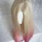 Blonde With Pink Highlight Drag Wig