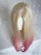 Blonde With Pink Highlight Drag Wig