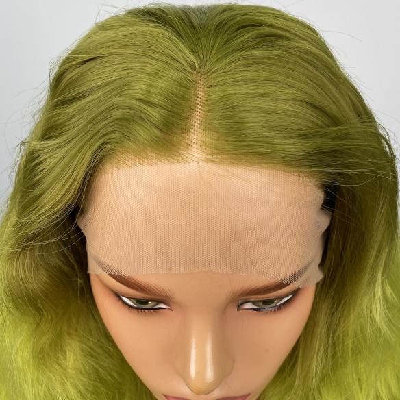 Custom Summer Green Wig