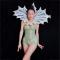 Green Rhinestone Stripe Leotard
