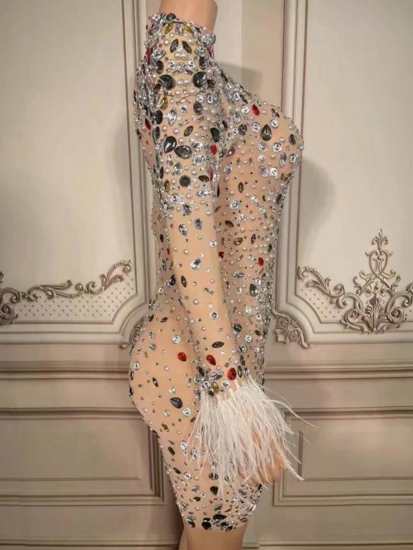 Cute rainbow rhinestone dreaa