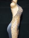 Silver Rhinestones Drag Bodysuit