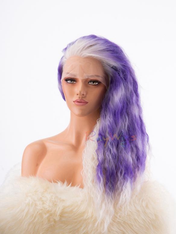 Human Hair Full Lace Wig Curly Ash Brown