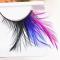 Purple and Blue Feather False Lashes