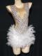 Rhinestone Feather Dress