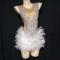 Rhinestone Feather Dress