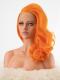Orange Shoulder Length Wavy Lace Front Wig - Style - Brooke