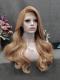 Human Hair Full Lace Wig Curly Ash Brown