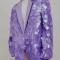 Purple sequin oversize vintage coat