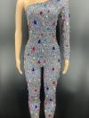 2 Colors Rhinestone Bodysuits 