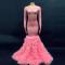 Pink Rhinestone Tail Dress
