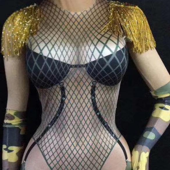Camouflage Grid Bodysuit