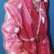 Pink Shiny Vintage Drag Coat