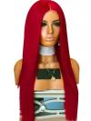 Red Wine Long Straight Drag Wig