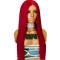 Red Wine Long Straight Drag Wig