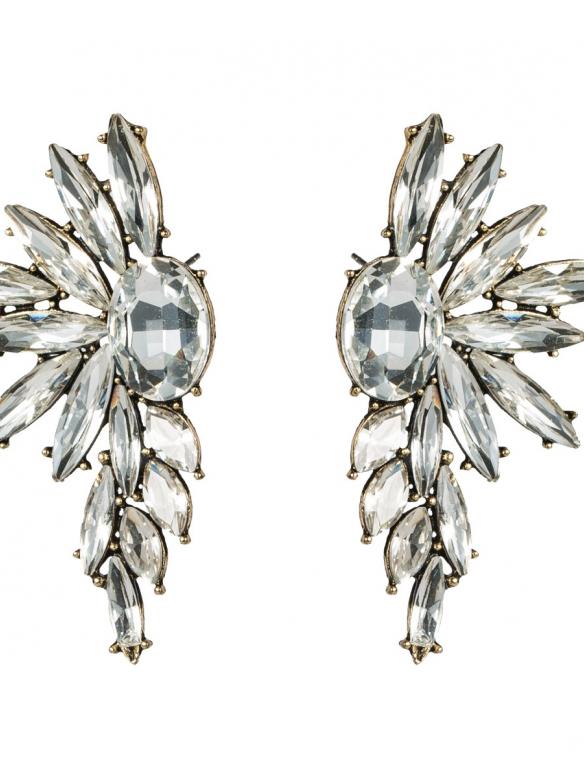  Shinning Rhinestone Statement Drop Earrings